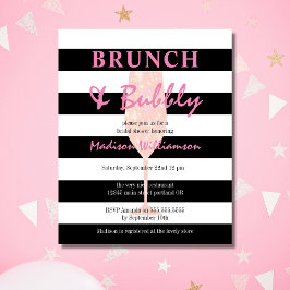 Budget Brunch en Bubble Pink Glitter Champagne