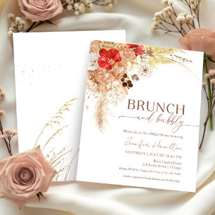 Budget Brunch en Bubbly Bridal Shower Uitnodiging