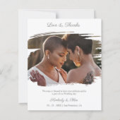 Budget Brushstroke Effect LGBT Wedding Photo  (Voorkant)