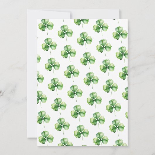 Budget Bubble en Brews St. Patricks Day Party Kaart (Achterkant)