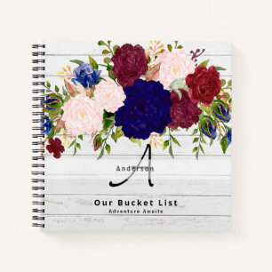 Budget Bucket List Bourgondië Floral Keepsake gesc Notitieboek