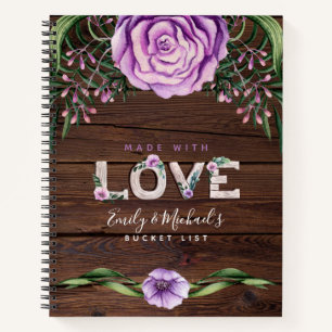 BUDGET Bucket List Rustic Wedding Journal Keepslag Notitieboek
