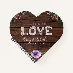 BUDGET Bucket List Rustic Wedding Journal Keepslag Notitieboek