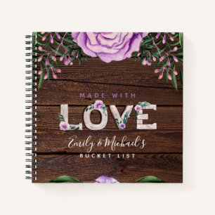 BUDGET Bucket List Rustic Wedding Journal Keepslag Notitieboek