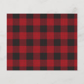 Budget Buffalo Check 3 Foto Prettige Feestdagen Flyer (Achterkant)