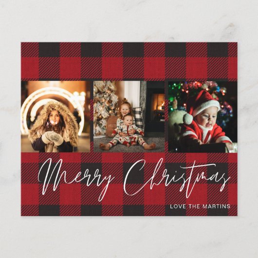 Budget Buffalo Check 3 Foto voor kerst (Voorkant)