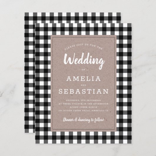 BUDGET Buffalo Pset Kraft Weddenschap (Voorkant / Achterkant)