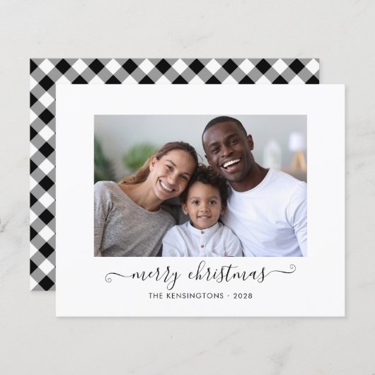 BUDGET Buffalo Pset Script Merry Kerstfoto (Voorkant / Achterkant)