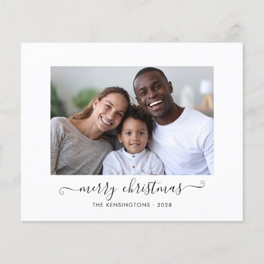 BUDGET Buffalo Pset Script Merry Kerstfoto (Voorkant)