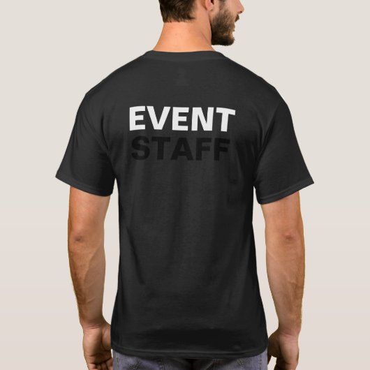 Budget Bulk Evenement Personeel Werk Shirten T-shirt (Achterkant)