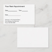 Budget Bulk Kantoor Benoeming Visitekaartjes Afsprakenkaartje (Voorkant / Achterkant)