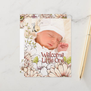 Budget Bumblebee Baby Foto geboorteaankondiging