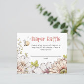Budget Bumblebee Coral Baby shower Diaper Raffle (Staand voorkant)