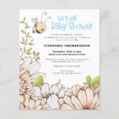Budget Bumblebee Virtual Baby shower Invitation (Voorkant)