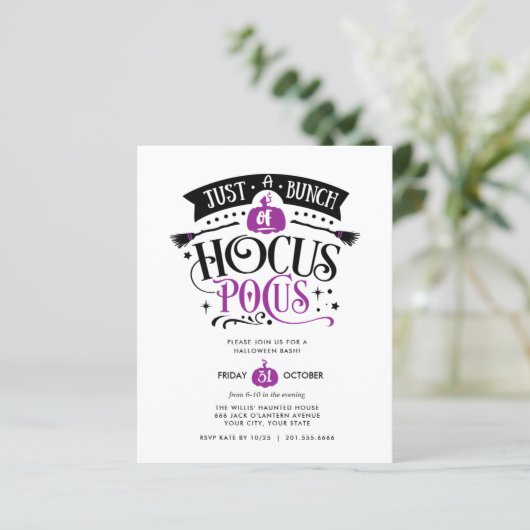 BUDGET Bunch van Hocus Pocus Halloween Bash (Staand voorkant)