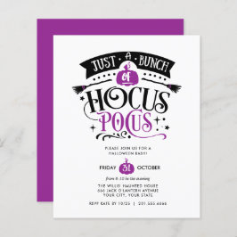 BUDGET Bunch van Hocus Pocus Halloween Bash