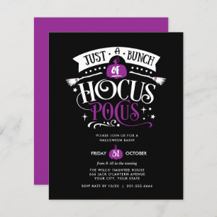 BUDGET Bunch van Hocus Pocus Halloween Bash