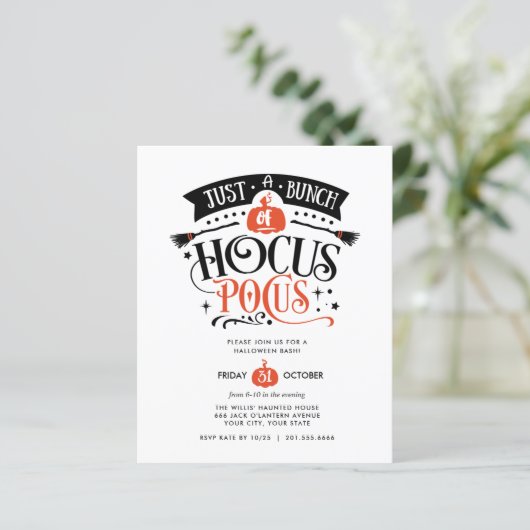 BUDGET Bunch van Hocus Pocus Halloween Bash (Staand voorkant)