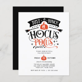 BUDGET Bunch van Hocus Pocus Halloween Bash