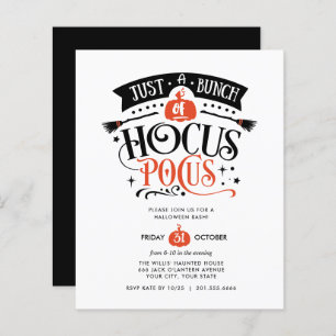 BUDGET Bunch van Hocus Pocus Halloween Bash