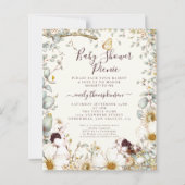 Budget Bunnies Baby shower Picnic Girl Boy Invite (Voorkant)