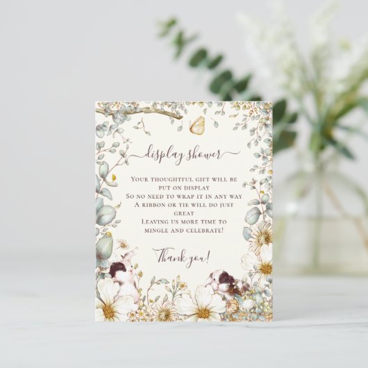 Budget Bunnies Girl Boy Baby Display Shower (Staand voorkant)