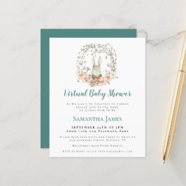 Budget Bunny  Boy Virtual Baby shower