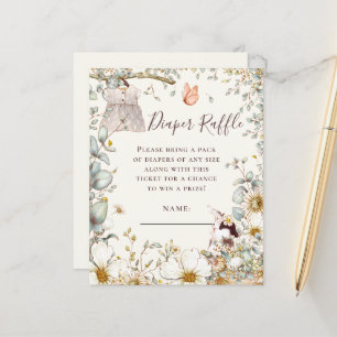 Budget Bunny Diaper Raffle Baby Girl Shower