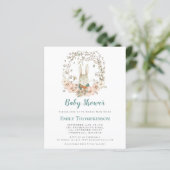 Budget  Bunny Powder Blue Baby shower (Staand voorkant)