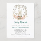 Budget Bunny Powder Blue Baby shower (Voorkant)