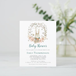 Budget  Bunny Powder Blue Baby shower