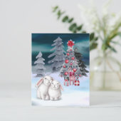 BUDGET Bunny Rabbit kerstboomscène (Staand voorkant)