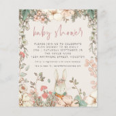 Budget Bunny Script Girl Baby shower (Voorkant)