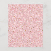 Budget Bunny Waterverf Pink & Gold Birthday Party (Achterkant)