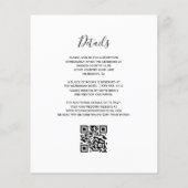 Budget Burgundy Agaten Marmeren QR Code Huwelijk (Achterkant)