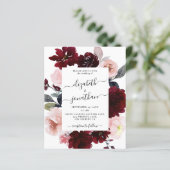 Budget Burgundy Blush Floral Wedding (Staand voorkant)
