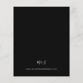 Budget Burgundy & Blush Pink 6 Floral - Zwart Flyer (Achterkant)