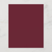 Budget Burgundy Blush Red Roses Weddenschap (Achterkant)