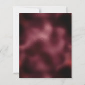Budget Burgundy Faux Folie Silver Floral Wedding (Achterkant)