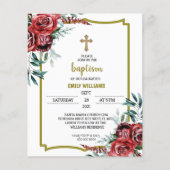 Budget Burgundy Floral Baptism (Voorkant)