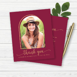 Budget Burgundy Gold Photo Afstuderen Hartelijk da