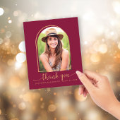 Budget Burgundy Gold Photo Afstuderen Hartelijk da