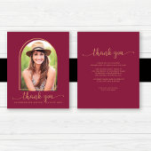 Budget Burgundy Gold Photo Afstuderen Hartelijk da