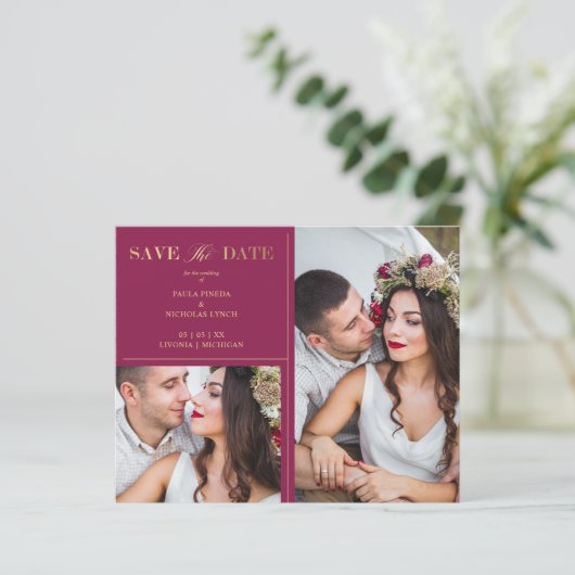 Budget Burgundy Golden 2 (Staand voorkant)