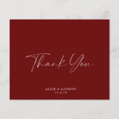 BUDGET Burgundy - Hartelijk dank Flyer (Voorkant)