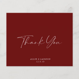 BUDGET Burgundy - Hartelijk dank Flyer