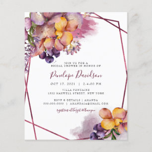 Budget Burgundy Herfst Floral Vrijgezellenfeest In