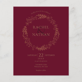 Budget Burgundy Laurel Garland Weddenschap