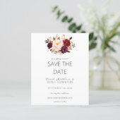 Budget Burgundy Marsa Floral redt de Datum wit (Staand voorkant)