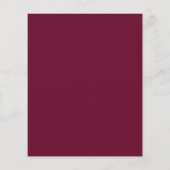 Budget Burgundy Modern Elegant Afstuderen (Achterkant)